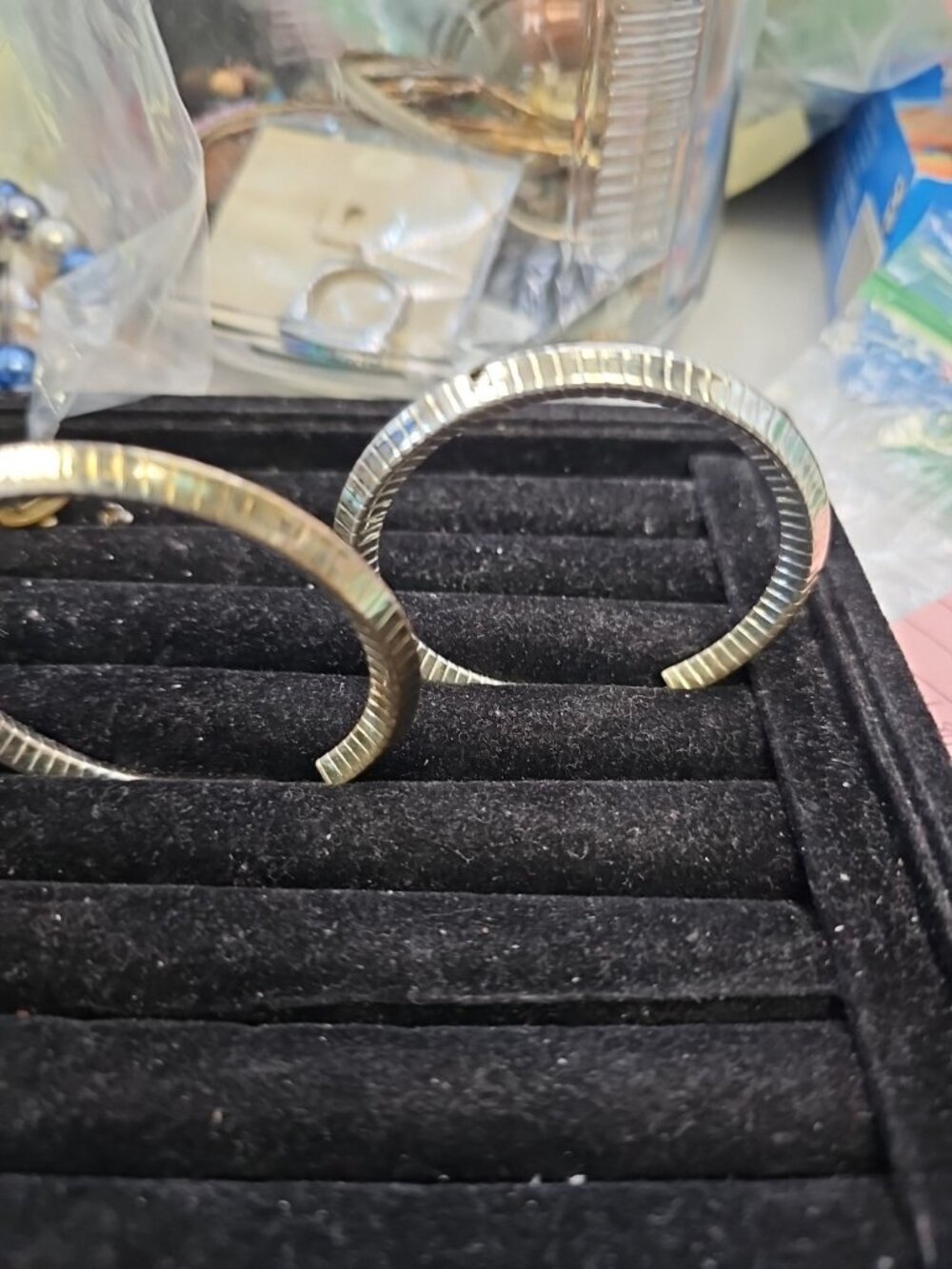 Earrings Hoops Stainless Steel 2.5" Inches